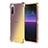 Custodia Silicone Trasparente Ultra Sottile Cover Morbida Sfumato per Sony Xperia 10 III Oro