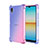 Custodia Silicone Trasparente Ultra Sottile Cover Morbida Sfumato per Sony Xperia Ace III Rosa