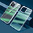 Custodia Silicone Trasparente Ultra Sottile Cover Morbida Sfumato QC1 per Apple iPhone 13 Pro Max Verde