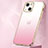 Custodia Silicone Trasparente Ultra Sottile Cover Morbida Sfumato S01 per Apple iPhone 14 Oro Rosa