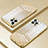 Custodia Silicone Trasparente Ultra Sottile Cover Morbida SY1 per Apple iPhone 12 Pro Oro