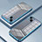 Custodia Silicone Trasparente Ultra Sottile Cover Morbida SY1 per Apple iPhone 14 Blu