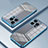Custodia Silicone Trasparente Ultra Sottile Cover Morbida SY1 per Apple iPhone 14 Pro Max Blu