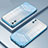 Custodia Silicone Trasparente Ultra Sottile Cover Morbida SY1 per Apple iPhone Xs Blu