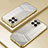 Custodia Silicone Trasparente Ultra Sottile Cover Morbida SY1 per Huawei Honor X8 5G Oro