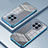 Custodia Silicone Trasparente Ultra Sottile Cover Morbida SY1 per Huawei Mate 50 Blu