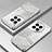 Custodia Silicone Trasparente Ultra Sottile Cover Morbida SY1 per OnePlus 12R 5G Argento