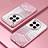 Custodia Silicone Trasparente Ultra Sottile Cover Morbida SY1 per OnePlus 12R 5G Oro Rosa