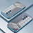 Custodia Silicone Trasparente Ultra Sottile Cover Morbida SY1 per OnePlus 8 Pro Blu