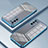 Custodia Silicone Trasparente Ultra Sottile Cover Morbida SY1 per Oppo A74 5G Blu