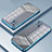 Custodia Silicone Trasparente Ultra Sottile Cover Morbida SY1 per Oppo A92s 5G Blu