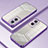 Custodia Silicone Trasparente Ultra Sottile Cover Morbida SY1 per Oppo A96 5G Viola