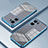 Custodia Silicone Trasparente Ultra Sottile Cover Morbida SY1 per Oppo K10 5G Blu
