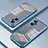 Custodia Silicone Trasparente Ultra Sottile Cover Morbida SY1 per Oppo K10 Pro 5G Blu