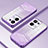 Custodia Silicone Trasparente Ultra Sottile Cover Morbida SY1 per Oppo Reno9 Pro+ Plus 5G Viola