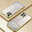 Custodia Silicone Trasparente Ultra Sottile Cover Morbida SY2 per Apple iPhone 12 Pro Oro