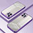 Custodia Silicone Trasparente Ultra Sottile Cover Morbida SY2 per Apple iPhone 12 Pro Viola