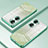 Custodia Silicone Trasparente Ultra Sottile Cover Morbida SY2 per Huawei Honor 60 5G Verde