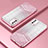 Custodia Silicone Trasparente Ultra Sottile Cover Morbida SY2 per Huawei Honor X10 Max 5G Oro Rosa