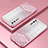 Custodia Silicone Trasparente Ultra Sottile Cover Morbida SY2 per OnePlus Nord Oro Rosa