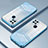Custodia Silicone Trasparente Ultra Sottile Cover Morbida SY2 per Oppo A15 Blu