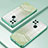 Custodia Silicone Trasparente Ultra Sottile Cover Morbida SY2 per Oppo A15 Verde