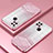 Custodia Silicone Trasparente Ultra Sottile Cover Morbida SY2 per Oppo A35 Oro Rosa