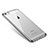 Custodia Silicone Trasparente Ultra Sottile Cover Morbida T09 per Apple iPhone 6S Plus Argento