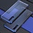 Custodia Silicone Trasparente Ultra Sottile Cover Morbida U01 per Oppo Find X2 Pro Blu