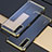 Custodia Silicone Trasparente Ultra Sottile Cover Morbida U01 per Oppo Find X2 Pro Oro