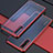 Custodia Silicone Trasparente Ultra Sottile Cover Morbida U01 per Oppo Find X2 Pro Rosso