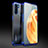 Custodia Silicone Trasparente Ultra Sottile Cover Morbida Z01 per Oppo F15 Blu
