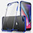Custodia Silicone Trasparente Ultra Sottile Morbida A04 per Apple iPhone 7 Plus Blu