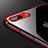 Custodia Silicone Trasparente Ultra Sottile Morbida A12 per Apple iPhone 7 Plus Rosso