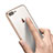 Oro Custodia Silicone Trasparente Ultra Sottile Morbida A21 per Apple iPhone 7 Plus Oro