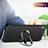 Nero Custodia Silicone Trasparente Ultra Sottile Morbida con Anello Supporto R01 per Apple iPhone Xs Max Nero