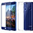 Custodia Silicone Trasparente Ultra Sottile Morbida con Pellicola Protettiva per Huawei Honor 8 Lite Blu