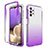 Custodia Silicone Trasparente Ultra Sottile Morbida Cover Fronte e Retro 360 Gradi Sfumato JX1 per Samsung Galaxy A32 5G Viola