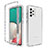 Custodia Silicone Trasparente Ultra Sottile Morbida Cover Fronte e Retro 360 Gradi Sfumato JX1 per Samsung Galaxy A33 5G Chiaro