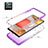 Custodia Silicone Trasparente Ultra Sottile Morbida Cover Fronte e Retro 360 Gradi Sfumato JX1 per Samsung Galaxy A42 5G