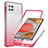 Custodia Silicone Trasparente Ultra Sottile Morbida Cover Fronte e Retro 360 Gradi Sfumato JX1 per Samsung Galaxy A42 5G Rosso