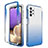 Custodia Silicone Trasparente Ultra Sottile Morbida Cover Fronte e Retro 360 Gradi Sfumato JX1 per Samsung Galaxy M32 5G Blu