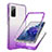 Custodia Silicone Trasparente Ultra Sottile Morbida Cover Fronte e Retro 360 Gradi Sfumato JX1 per Samsung Galaxy S20 FE 5G Viola