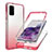 Custodia Silicone Trasparente Ultra Sottile Morbida Cover Fronte e Retro 360 Gradi Sfumato JX1 per Samsung Galaxy S20 Plus 5G Rosso