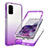 Custodia Silicone Trasparente Ultra Sottile Morbida Cover Fronte e Retro 360 Gradi Sfumato JX1 per Samsung Galaxy S20 Plus 5G Viola