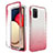 Custodia Silicone Trasparente Ultra Sottile Morbida Cover Fronte e Retro 360 Gradi Sfumato JX4 per Samsung Galaxy A02s Rosa Caldo