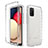 Custodia Silicone Trasparente Ultra Sottile Morbida Cover Fronte e Retro 360 Gradi Sfumato JX4 per Samsung Galaxy F02S SM-E025F Chiaro