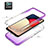 Custodia Silicone Trasparente Ultra Sottile Morbida Cover Fronte e Retro 360 Gradi Sfumato JX4 per Samsung Galaxy M02s