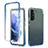 Custodia Silicone Trasparente Ultra Sottile Morbida Cover Fronte e Retro 360 Gradi Sfumato M01 per Samsung Galaxy S21 Plus 5G Blu