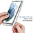 Custodia Silicone Trasparente Ultra Sottile Morbida Cover Fronte e Retro 360 Gradi Sfumato M01 per Samsung Galaxy S21 Ultra 5G